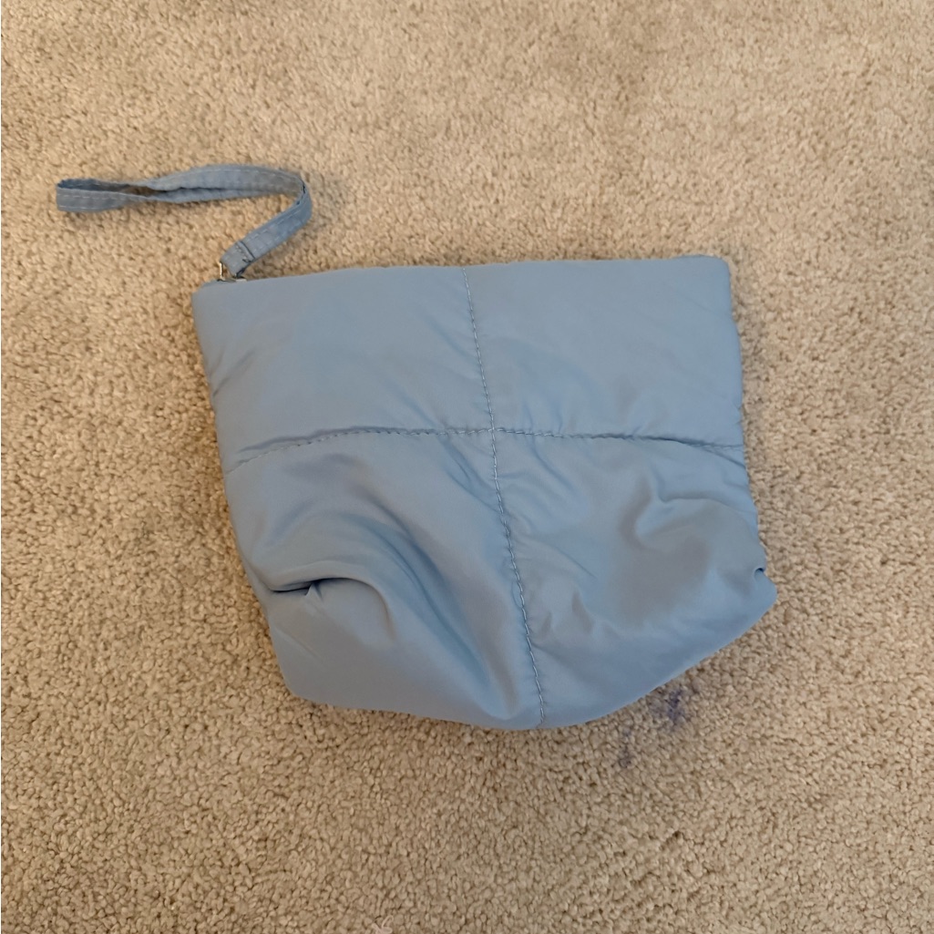 Light Blue Quilted Pouch Light Blue Quilted Pouch
